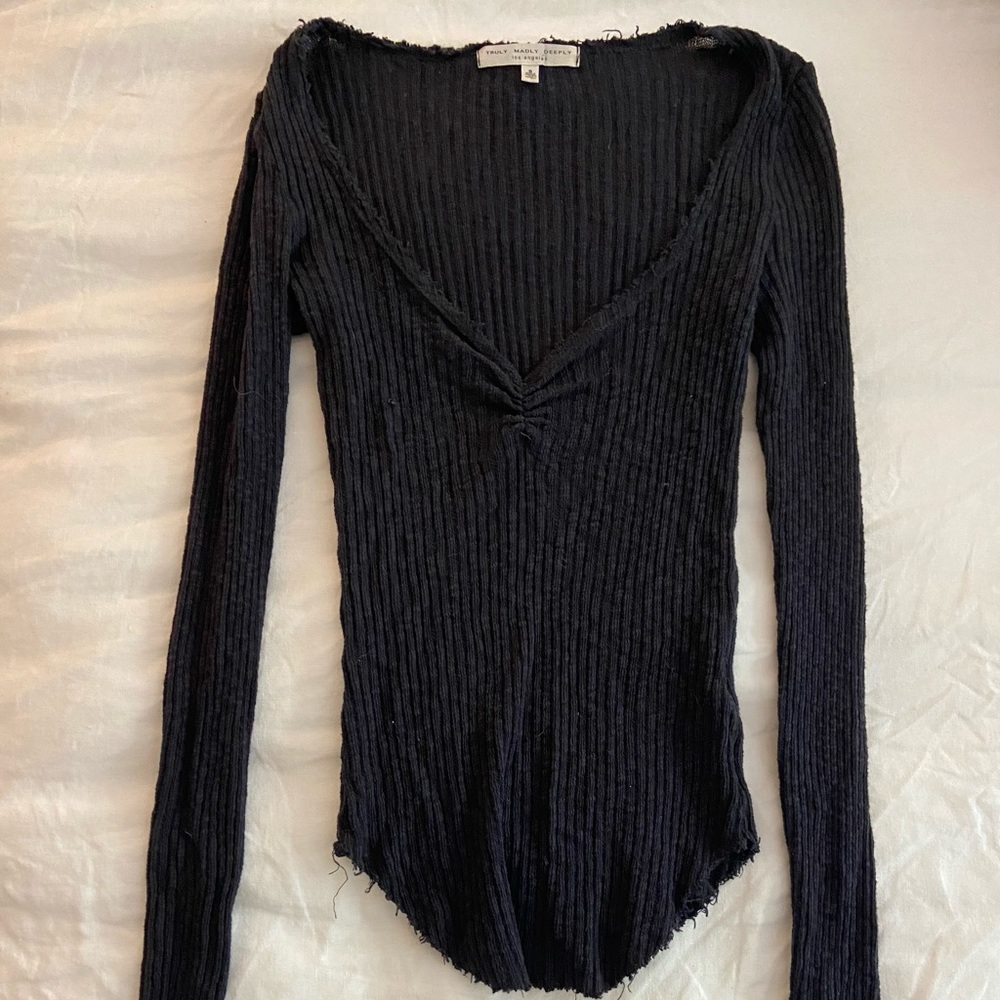 Urban Outfitters | Dark Gray Long Sleeve Top